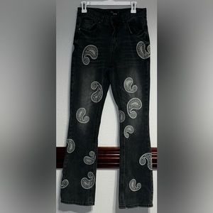 EPTM VINTAGE FLARE PAISLEY MENS DENIM EXCELLENT CONDITION